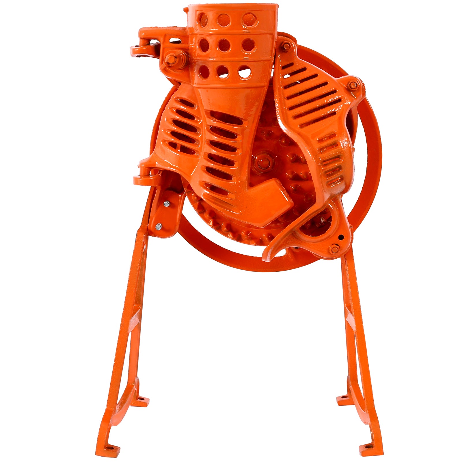 ELECWISH Heavy Duty Manual Corn Sheller with Wooden Handle - Cast Iron,  Orange