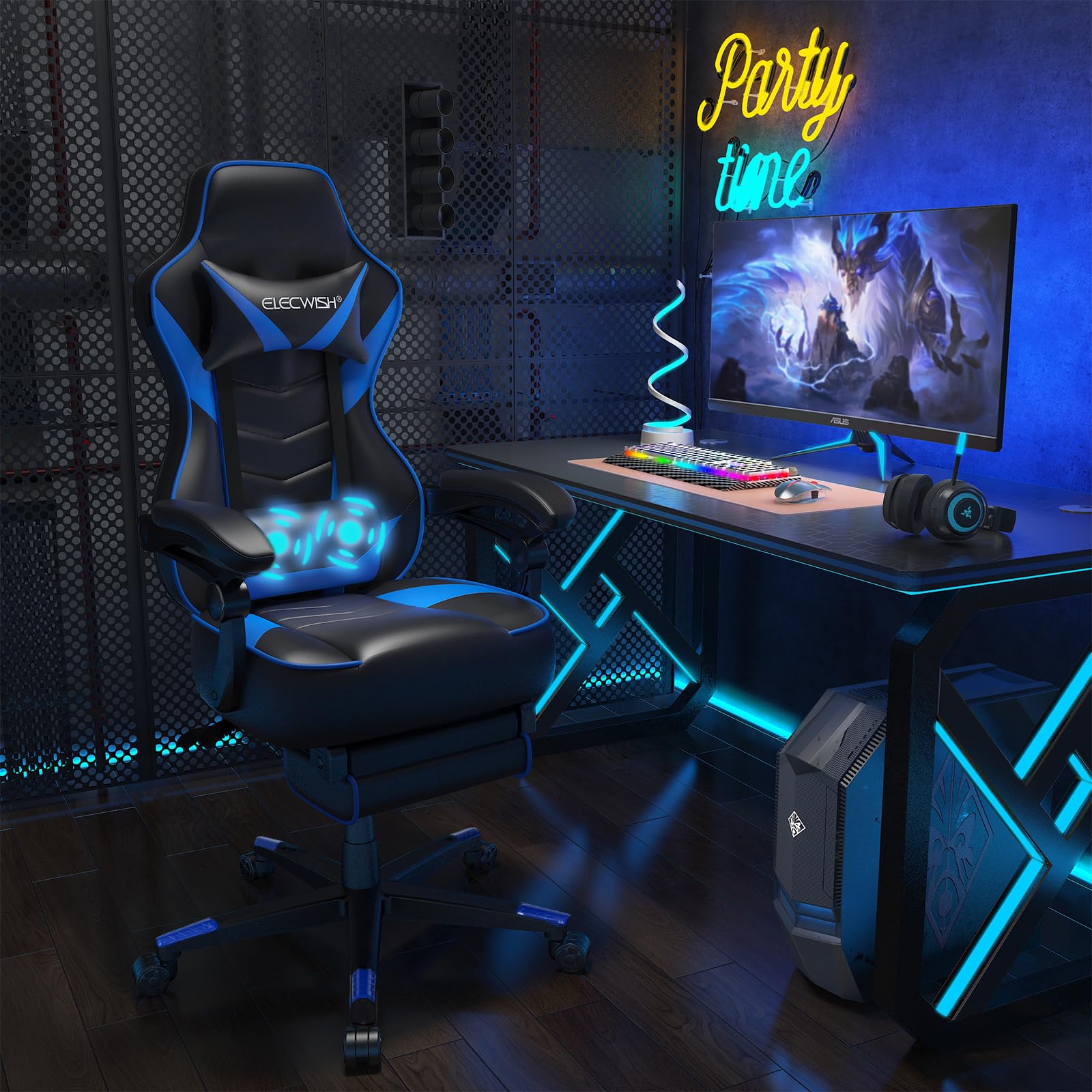 Elevate Your Gaming Setup Premium Elecwish Gaming Desk and Chair Combo