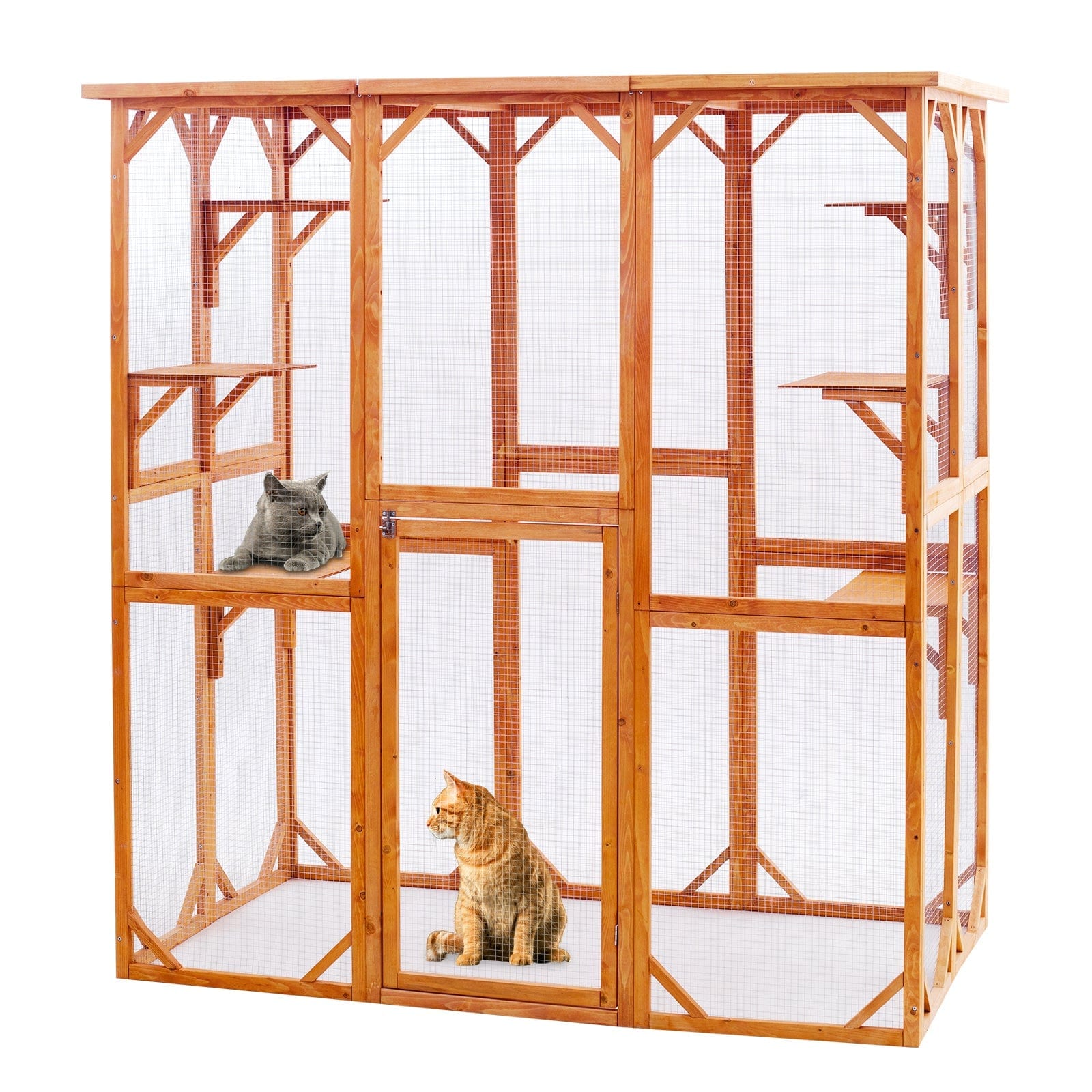 Versatile Outdoor Cat Enclosure | Multiple Platforms & Weatherproof ...