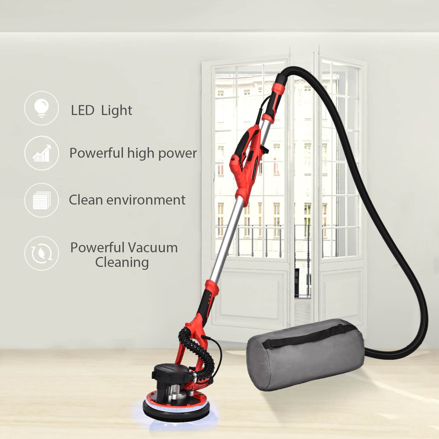 Elecwish 800W Electric Drywall Sander 5 Variable Speed with Auto